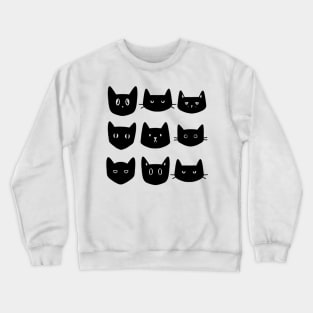 Black cat Crewneck Sweatshirt